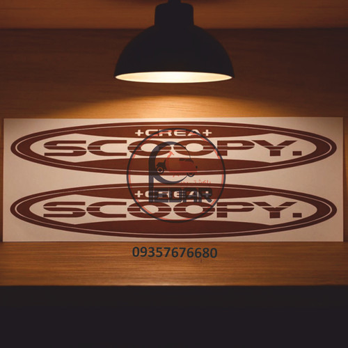 برچسب پاکشتی هوندا اسکوپی رنگی 2 تیکه